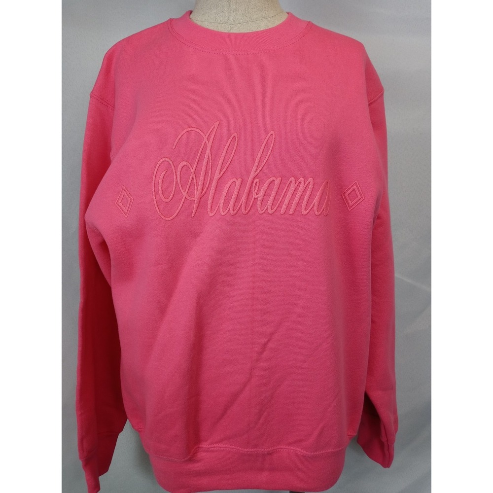 Vintage Munsingwear Alabama Sweatshirt Size S Pink Embroidered 90s Gameday Y2K - Picture 2 of 10